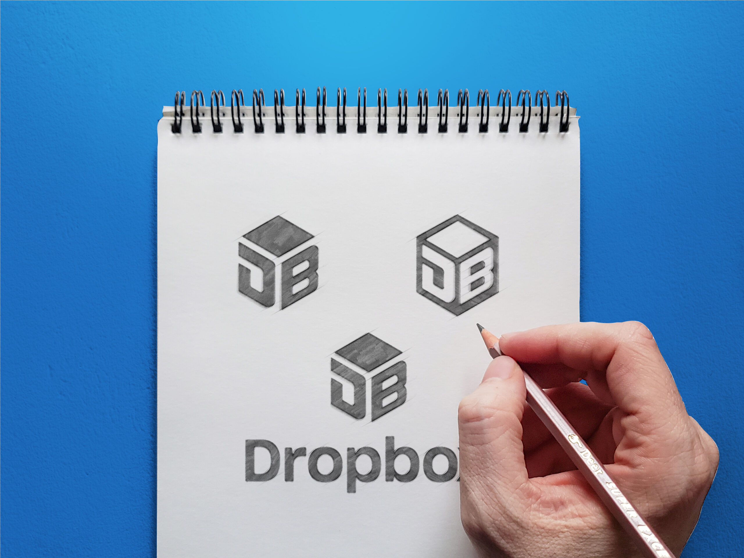 Logo Dropbox sketch