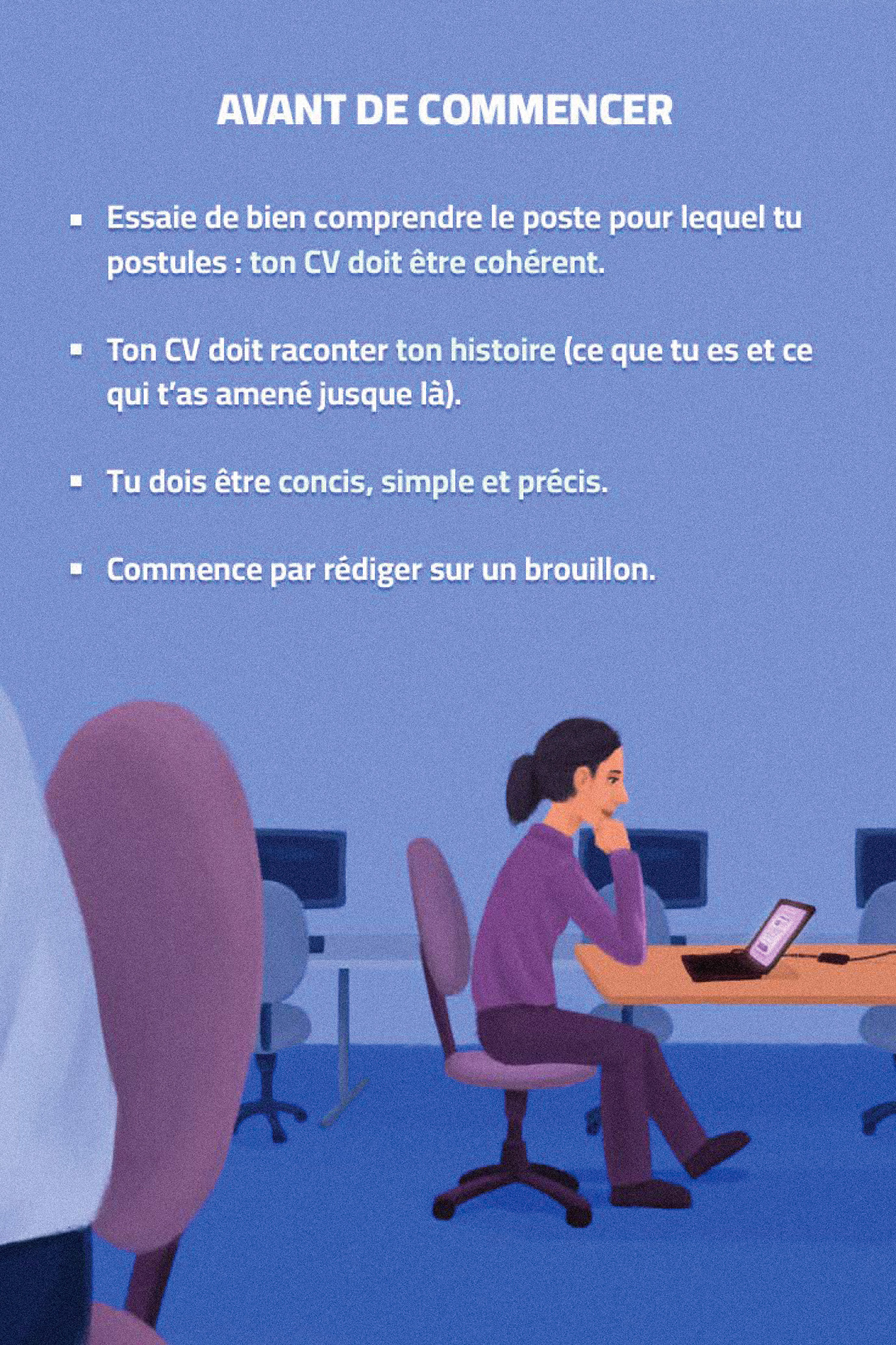 Publication illustrée linkedin ecriture CV