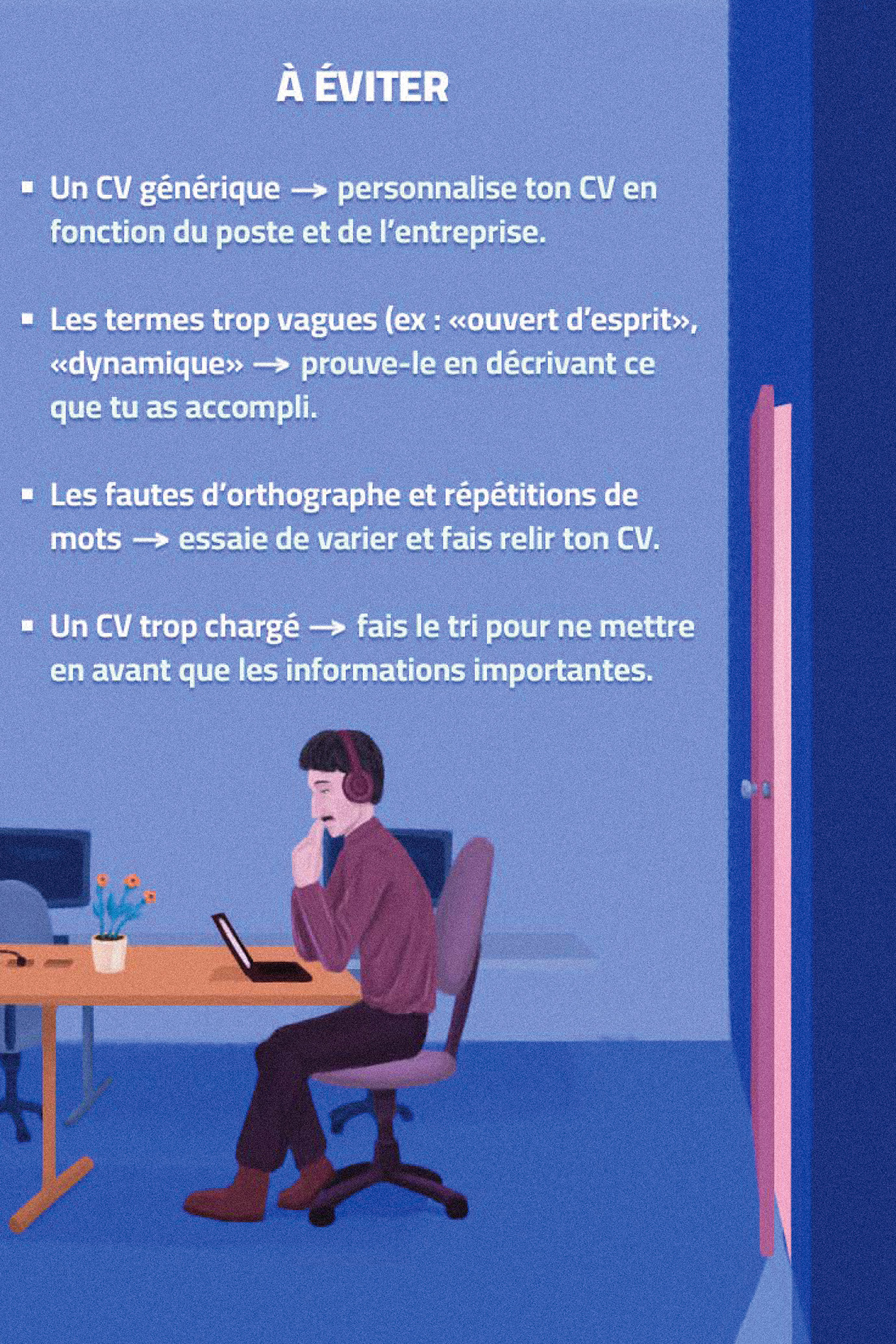 Publication illustrée linkedin ecriture CV