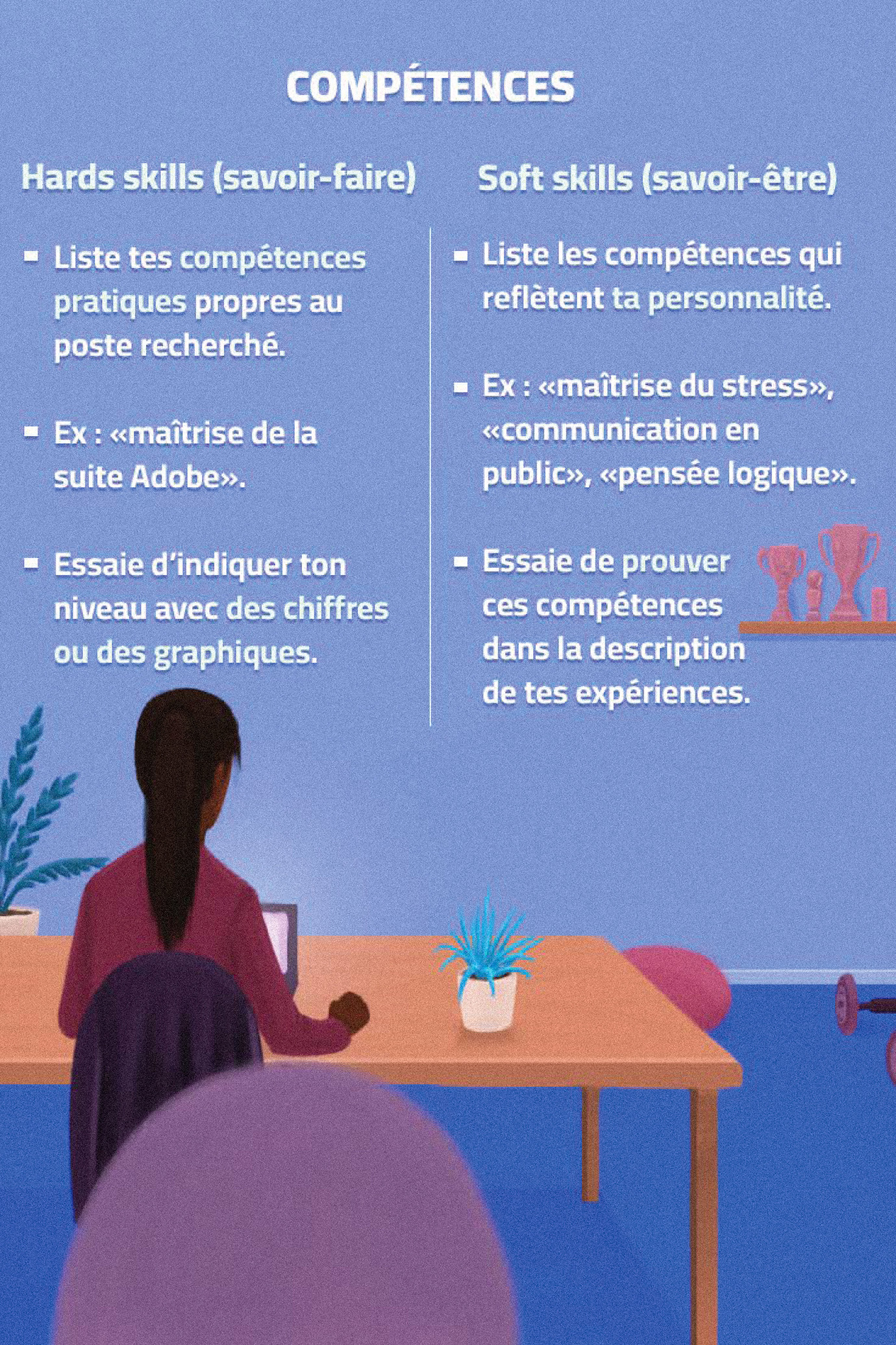 Publication illustrée linkedin ecriture CV