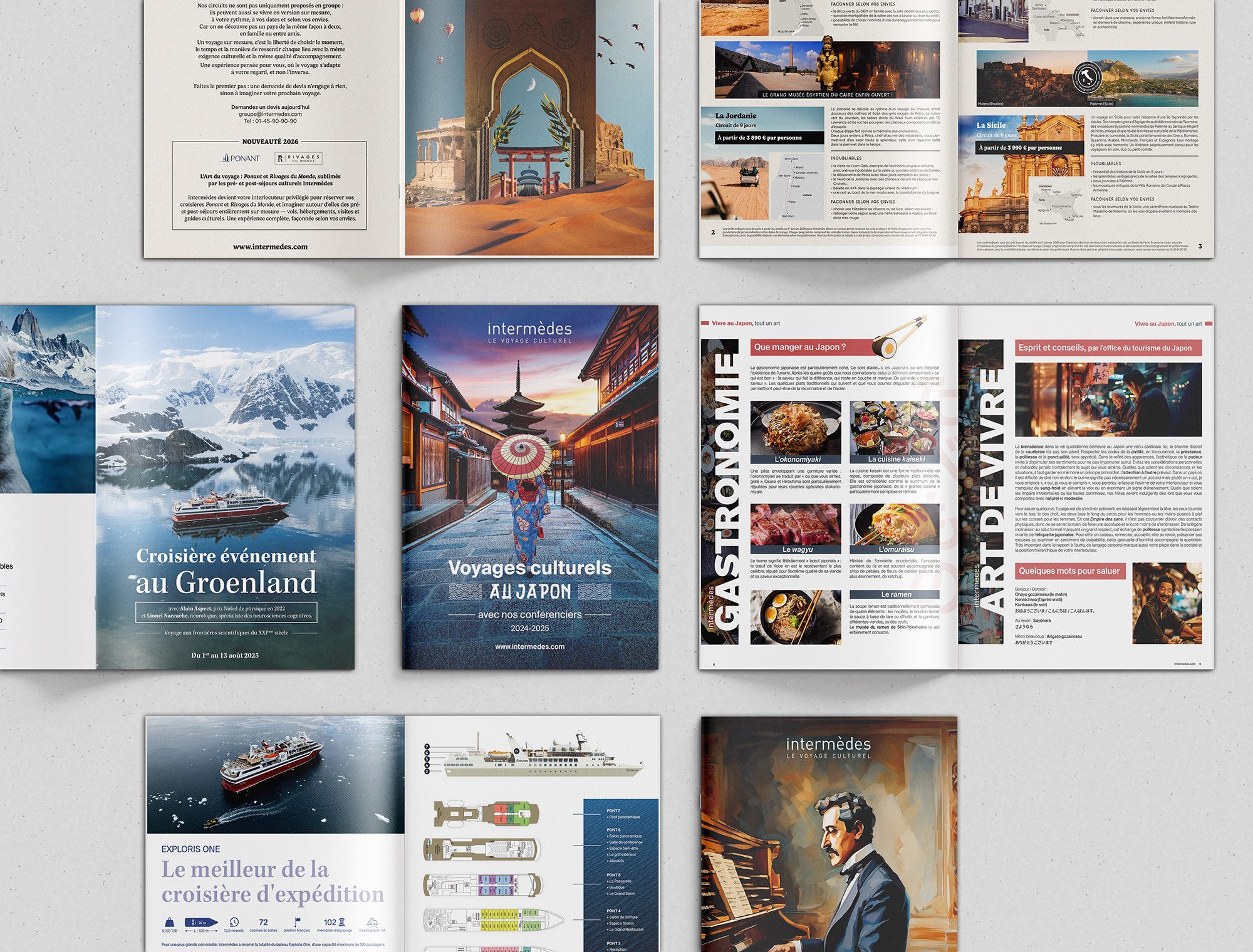 Mockup Brochures Intermèdes couverture et pages intérieures Design - Vastic