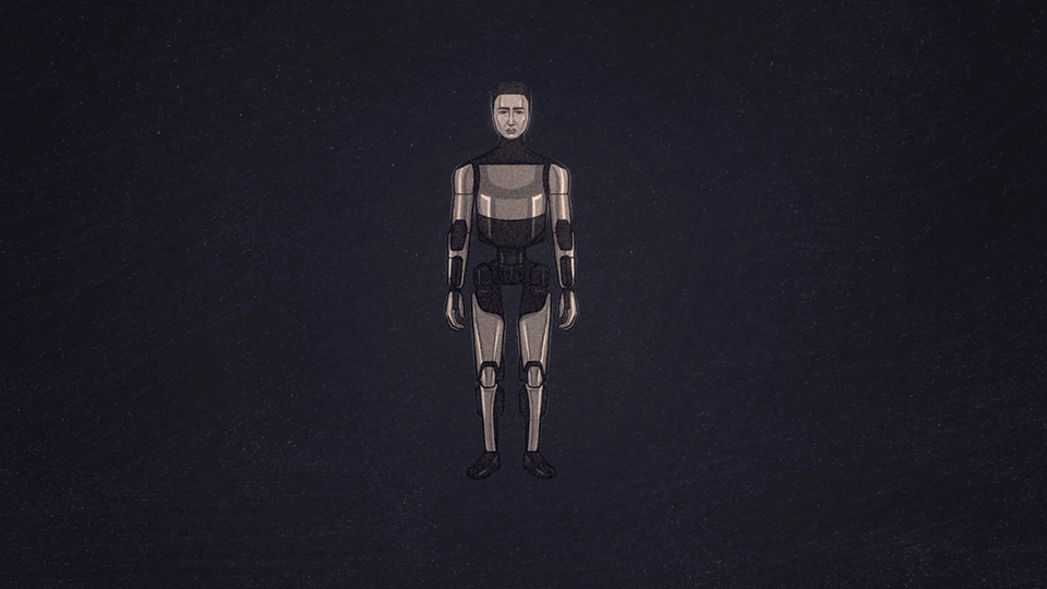 Artificial intelligence robot illustration